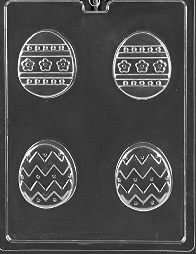 Grandmama's Goodies E479 Designer Easter Egg Cookie Chocolate Candy Soap Mold with Exclusive Molding Instructions