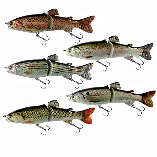 ods lure Fishing Bait with Hooks for Bass Trout Artificial Baits Topwater Hard Lures Jointed Swimbait Pike Musky