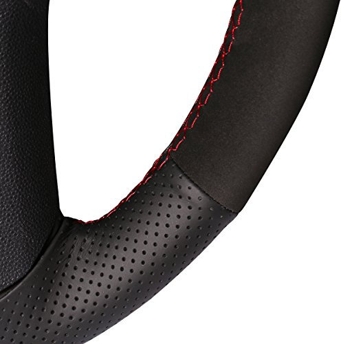 Nero camoscio nero genuino auto coprivolante per Niva 2009 – 2017