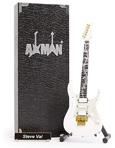 Axman Steve Vai: JEMV7 - Replica di chitarra in miniatura - Regali musicali - Scala ornamentale fatta a mano 1/4