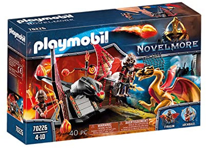 PLAYMOBIL Novelmore 70226 Burnham Raiders Kampftraining des Drachen, Für Kinder von 4-10 Jahren