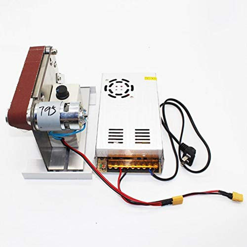 Toplionace DIY Mini Bandschleifer Kleine Schleifscheibe Maschine Elektrische Desktop Grinder Messerschärfer