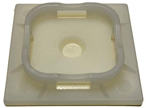 White Cable Ties Bases Self Adhesive 4 Way Fixing Mounts Fast Tidy Up Cables (50, 40x40mm)