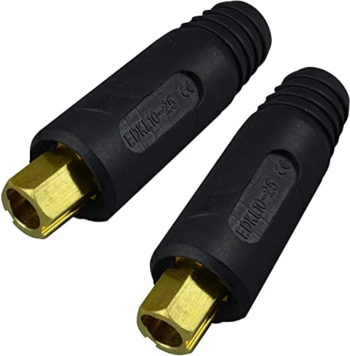 RIVERWELD Cavo di saldatura TIG Connettore da pannello EDKL10-25 200Amp Raccordo rapido 2pz