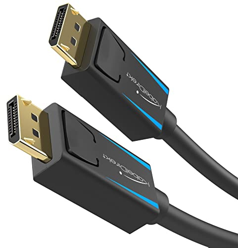 KabelDirekt – Câble DisplayPort 4K & 8K, 240Hz – 10x 3m – Disponible en 1-5m – Câble DP pour toutes les connexions Display Port (DisplayPort 1.4, 8K@60Hz, PC, ordinateurs portables, noir)