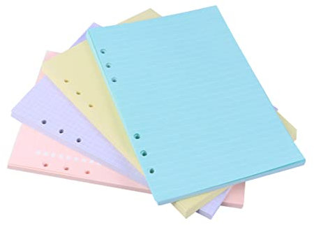 Ciieeo 4stücke Teiliges Loseblattpapier Mit Bunten Trennblättern Indexseiten Für Notizbuch Planung Schule Und Büro Farbauswahl Zufällig
