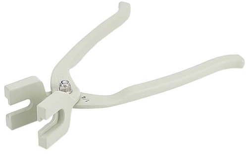 GOMAKERER Pinza de montaje de aleación, pinzas de botones automáticos para espinas dorsales artesanales Pinzas para instalación esqueletos de muñecas para producción artesanal hecha a mano, melata