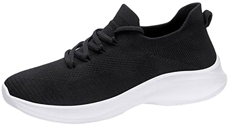 Gyaimxfu Damen Sneaker Laufschuhe Turnschuhe Minimalistische Leichtgewichts Running Tennis Schuhe Luftkissen Mesh, zum Laufen Rote Sneaker Damen Sportschuhe Fitnessschuhe