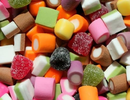 1kg Dolly Mixture Candy Pick & Mix Sweets Mixed Assortment Selection Resealable Pouch Share Bag