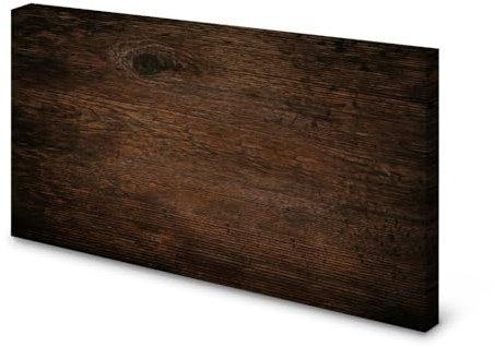 Magnettafel Pinnwand Bild Holz dunkel Holzoptik Holzmaserung gekantet Größe 80 x 60 cm