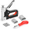 LWMTT Grapadora Manual 3 en 1 Pistola Grapadora con 1200 Grapas y Extractora de Grapas Grapadora Tapicero para Tapicería, Material de Fijación, Decoración, Carpintería, Muebles, Madera
