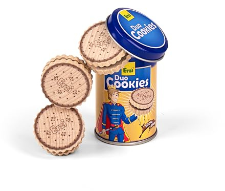 Erzi 14347 Duo Cookies aus Holz in der Dose, Kaufladenspielzeug für Kinder | Kaufmannsladen, Rollenspiele, Kreative Spielwelten gestalten