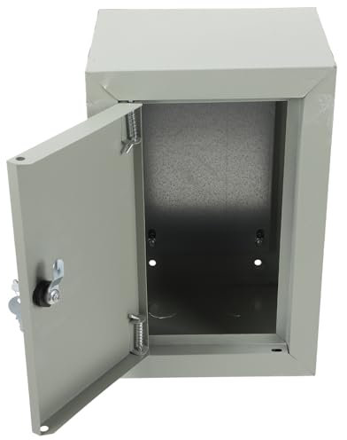 jojofuny Boîtier Électrique Extérieur Acier Étanche Boîte De Dérivation Métallique Robuste Coffret Disjoncteur Sécurisé Avec Loquet Verrouillable Protection Anti-intempéries Et Utilisation
