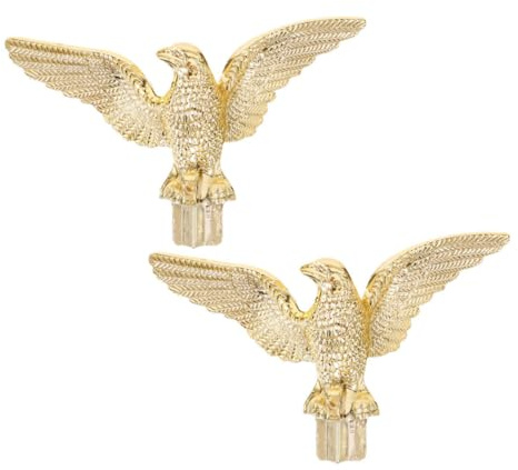 LIOOBO 2pcs Eagle Flagpole Head Decorative Topper Outdoor Meeting Hall Flagpole Finial Cap Crafts Flag Pole Accessories for Squares