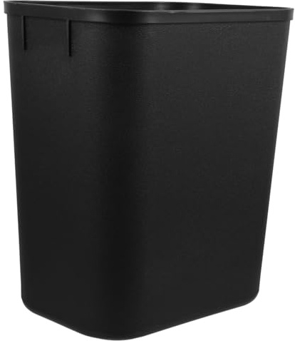 AKOOSY Cubo de Basura Cuadrado Pequeño 14l Plástico Negro sin Tapa, Cubo de Basura Doméstico Funcional para Dormitorio, Hotel y Oficina, Reciclaje y Almacenamiento Práctico