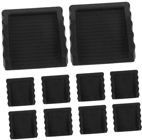 Hemobllo 12pezzi Fermaporta Antivento Per Pavimento Cuneo Sicurezza Per Riduzione Del Rumore Cunei Decorativi Per Porte Neri Adatti Camera Da e