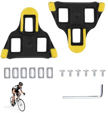 SPD Cleats,SPD Pedale,Fahrradschuhe Cleats,Klapppedale Pedalplatten Fahrradzubehör Set Bike,Fahrrad Ersatzcleats Set,Kompatibel mit Shimano SPD-Sl-Pedalen,Sportpedale für Rennräder,Rennradschuhen