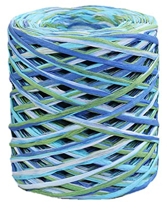 Hilo de papel de paja de rafia natural de 200 m for tejer a mano y hacer ganchillo manualidades DIY