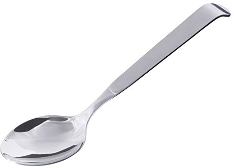 Servierlöffel, Serie BUFFET ONE, aus Edelstahl 18/10, fugenlos, Stiel angewinkelt/Länge: 24 cm, Löffelmaß: 8 x 5 cm | ERK