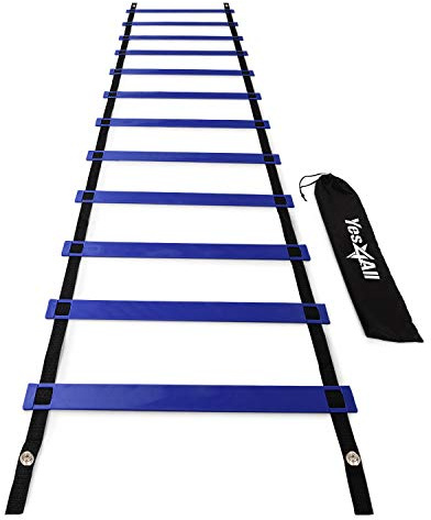 Yes4All C954 Agility Ladder, 12 Rungs, Blue