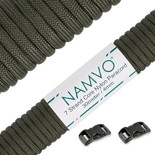 Namvo 550 fallskärmslina typ III, 7 trådar, total längd 30 meter, enfärgad BZ00195