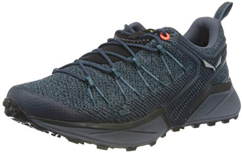 Salewa Women's Dropline Hiking Shoe - Comfortable, Lightweight Trail Shoe for Speed Hiking - Mallard Blue/Grisaille - 9