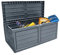 Neo 320 Litre Plastic Waterproof Outdoor Garden Plastic Storage Box Furniture (Dark Grey)
