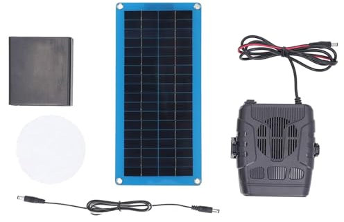 Solar Panel Greenhouse Heater Kit | 30w Portable Car Solar Charger with Heater, Solar-Powered Pet House & Coop Heater for Outdoor Use