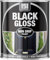 Inspired Essentials 300ml Non Drip Paint Tin Exterior Interior Hard Drying Performance Multi-Purpose Paint Tin for Metal, Wood, Plastic, Walls with Perfect Finish (1, 151 - Black Gloss)