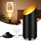 GeyouLux LED uplight faretto da pavimento IP44 impermeabile 6W 600LM lampada da pavimento in alluminio, lampada da pavimento con interruttore a pedale, incl. lampada GU10 2700K bianco caldo Nero