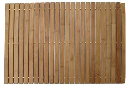 Bambus Bad Matte, Badezimmer rutschfeste Bambusmatte, rutschfest wasserdicht, poliert rund, Badezimmer Wasser Nemesis