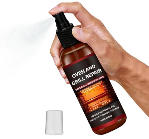 Djowyh Sgrassatore Forno | 100ml Spray per Rimozione Macchie Non Graffiante - Spray Detergente per | Per Piano di Lavoro Campeggio Barbecue Festa Picnic Fornelli Padella Cucina Bagno Tavolo