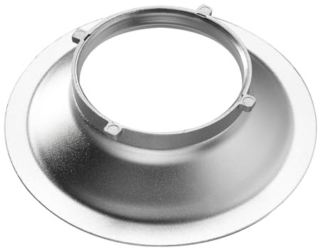 Walimex Softboxadapter für Octagon Striplight - 152 x 152 x 47 mm - aus Aluminium - Lichtformer-Adapter für Softboxen Striplight - kompatibel mit Multiblitz P Bajonett Blitzsystemen