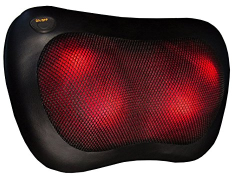 COMFORT SUPPLIES Back Massager, Neck Massage, Shiatsu Pillow with Heat, Deep Tissue Kneading Massager for Neck, Back, Shoulder, Legs, Electric, Muscle Pain Relax, Gifts for Women Men Mum Dad Him Her
