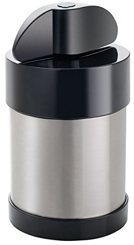 Moha 31073 Muskatmühle Gusto INOX 12 cm, Edelstahl/Plastik, schwarz/Silber, 6.5 x 6.5 x 12 cm