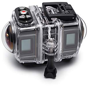 Kodak SP360 4K Dual Pro Camcorder-Schutzhülle, wasserfest, Schwarz (WPH-03) | Für zwei SP360 4K-Kameras, 360 Grad sphärische VR, Tauchen und Schnorcheln, alle Modi unterstützt, OEM-entwickelt