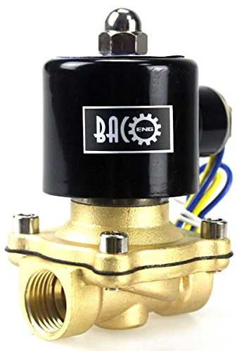 BACOENG DC12V 1/2 Zoll Messing Elektrisches Magnetventil Wasser Luft Gas VITON NC