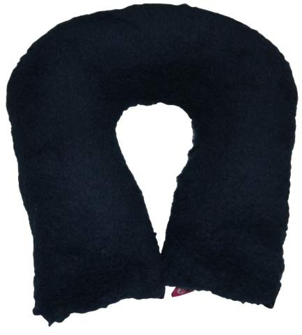 Ubio - Cojín cervical con forma de herradura, redondo, gris