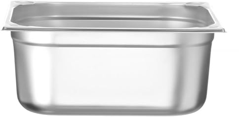 HENDI Gastronormbehälter, mit verstärkten Ecken, GN2/3, (H)150mm, Edelstahl | Geeignet für Chafing Dishes, Bain-Marie, Backöfen, Gefrierschränke, temperaturbeständig von -40° bis 250°C, 13L, 354x325mm