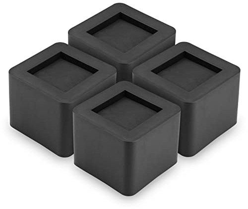 Cocoarm Möbelerhöhung, Betterhöhung und Tischerhöher, Schwarz, 10,5 x 10,5 x 8,5 cm, Elefantenfuß Design für Sofa, Tisch und Stuhl