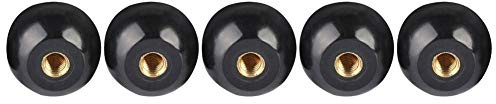 5 Stücke Ball Hebelknopf 40mm Durchmesser M12 Innengewinde Schwarz Bakelit Ball Hebelknopf Kupfereinsatz Werkzeugmaschine Ersatz