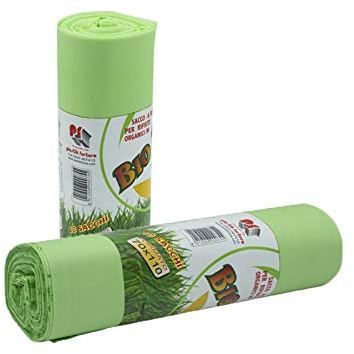 VIRSUS Lot de 20 sacs poubelle biodégradables et compostables 70 x 110 cm (110 litres)