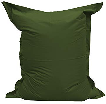 Kylig Piley Sittsäck L Xl Xxl Golvkudde Sittsäck Frigolitfyllning Gigantisk Sittsäck Sittdyna Trädgårdsdyna För Liggande Och Sittande Vattentät Vattenavvisande (100x70, Mörkgrön)