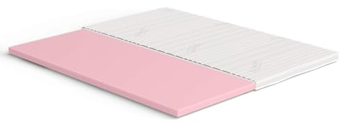 Meisterschlaf Kaltschaum Topper 200x200 cm – Höhe 7cm – RG45 – Oeko-TEX® Standard 100 – Tencel™ Lyocell Doppeltuch-Bezug waschbar – für Matratze, Boxspringbett, Sofa – Made in Germany