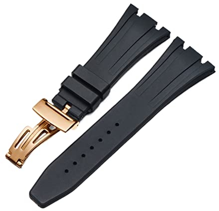 BONOOL Für AP Royal Oak Offshore 15400/15202/15703 Gummi-Silikon-Uhrenarmband Herren-Uhrenarmband-Zubehör 27 mm 28 mm
