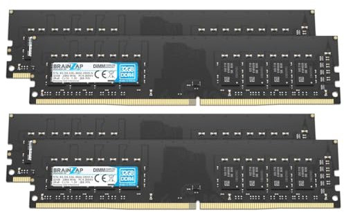 BRAINZAP 128 GB (4 x 32 GB) DDR4 RAM DIMM PC4-2666V 2Rx8 2666 MHz 1.2 V CL19 - Memoria RAM para ordenador