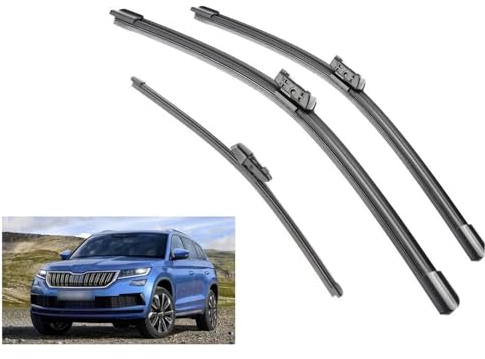 TOYOCC Car Front Rear Wiper Blades Brushes Cutter Accessories 2016 2017 2018 2019 2020 For SKODA For Kodiaq Windshield Wiper