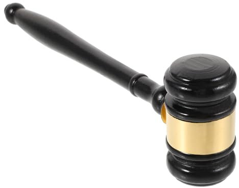 DIYEAH Martillo De Subasta De Juez De Mano Martillos De Venta De Subasta Para Juez Martillo De Madera Maciza Martillo De Madera De Martillo De De Madera Hecho