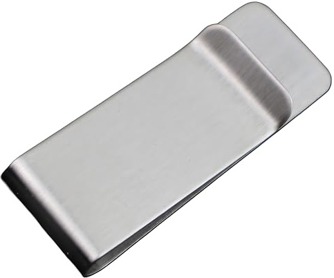 YOFAN Pequeño clip delgado para dinero para hombre, soporte para tarjetas de crédito de acero inoxidable, cartera de bolsillo para dinero en efectivo, 2 pulgadas