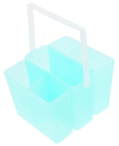 VILLFUL Brush Pen Washing Bucket Portable Triple Function Artist Brush Washer Detachable Design for Watercolor and Oil Painting Supplies Ergonomic Green Cleaning Basin